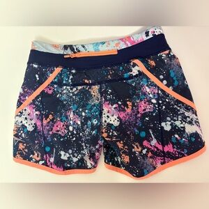 Ivivva Multicolor Splatter Print Shorts